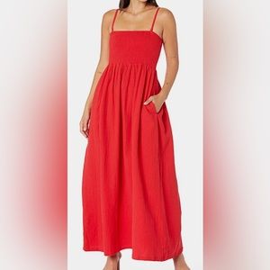 Monroe Smocked Maxi Dress - XS